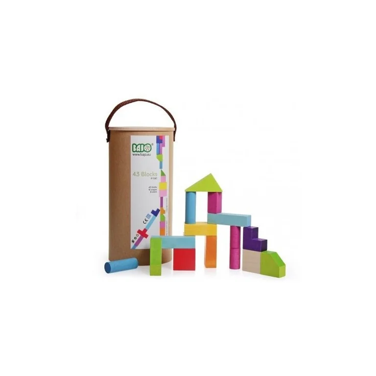 Bajo Klocki Drewniane 43 Elementy (91060)