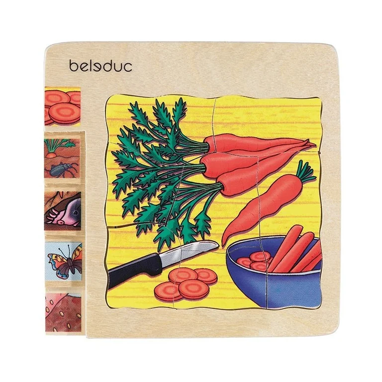 Beleduc Jak rośnie marchewka? (puzzle 4-warstwowe)