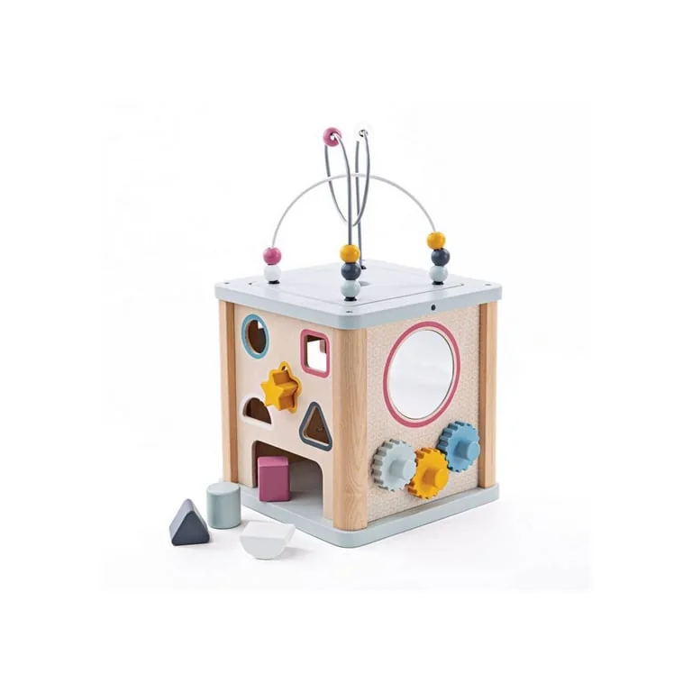 Bigjigs Baby Drewniana Kostka Aktywności Sorter