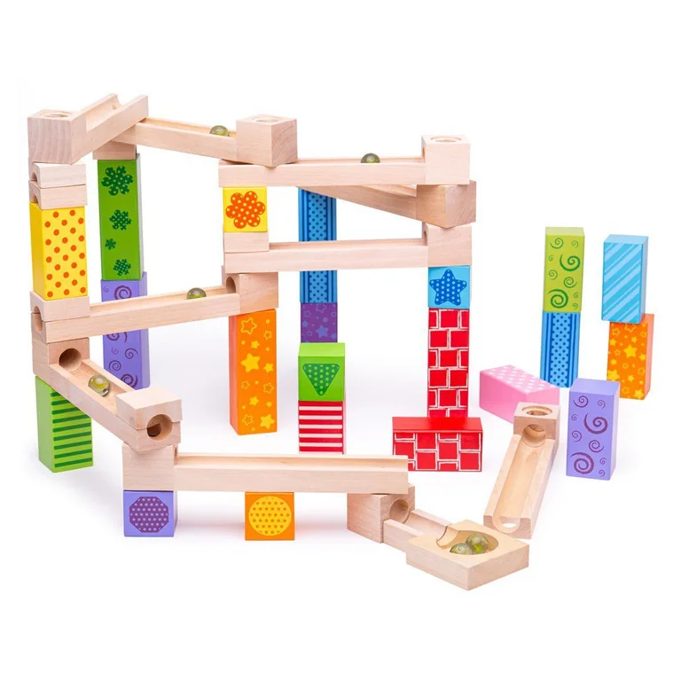Bigjigs Toys Kulodrom Marble Run 52 elementy