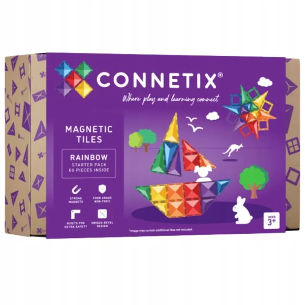 Connetix Rainbow Starter Pack 60 elementów