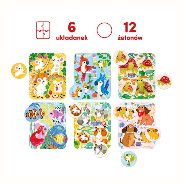 CzuCzu Puzzle Myszka i Przyjaciele Układanka 2+