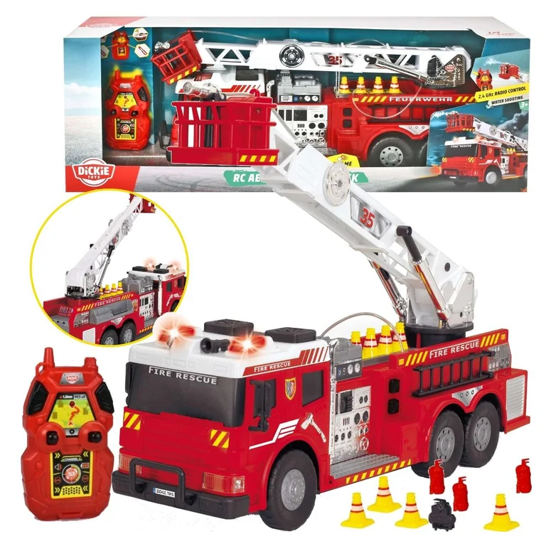 Dickie Toys SOS Straż Pożarna, wóz 40 cm ze światłem i dźwiękiem