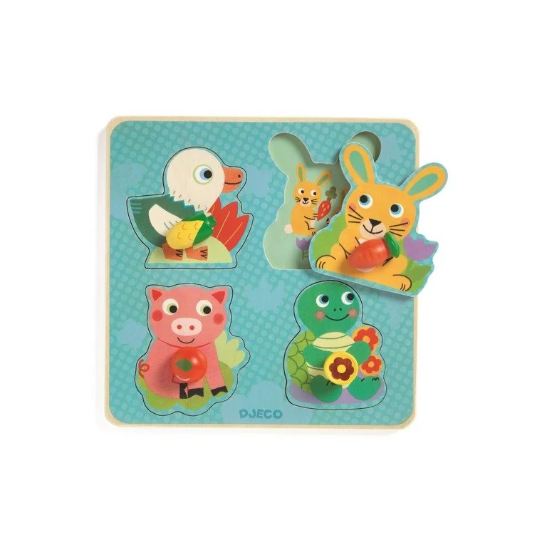 Djeco Puzzle z uchwytami Rodzinka