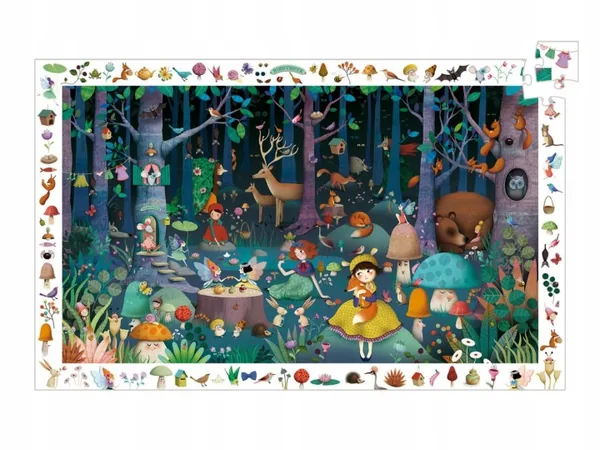 Djeco Puzzle 100 el. Zaczarowany las