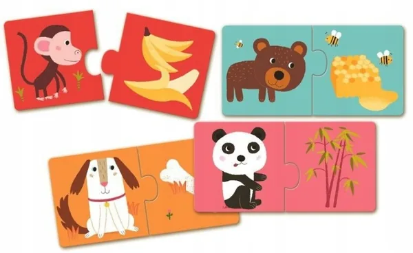 Djeco Puzzle duo Zwierzątka dla najmłodszych