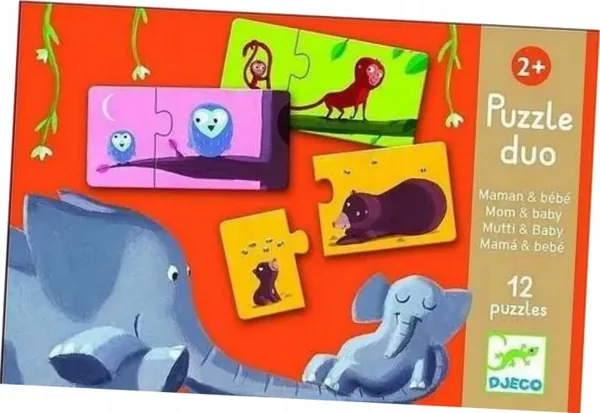 Djeco Puzzle Mama i dziecko 24 el.