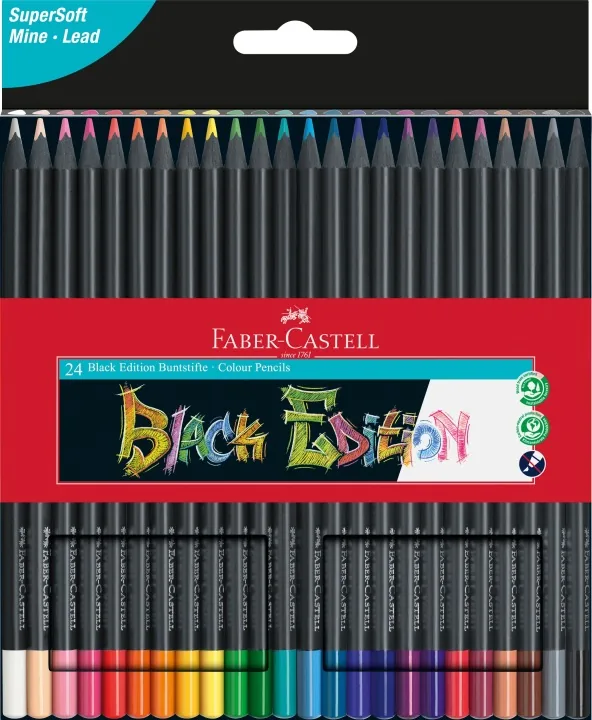 Faber-Castell Kredki Black Edition, 24 kolory
