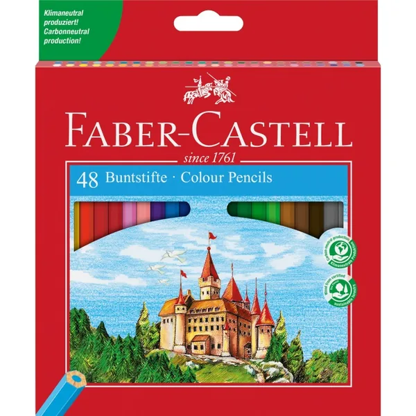 Faber-Castell Kredki sześciokątne Zamek, 48 szt.