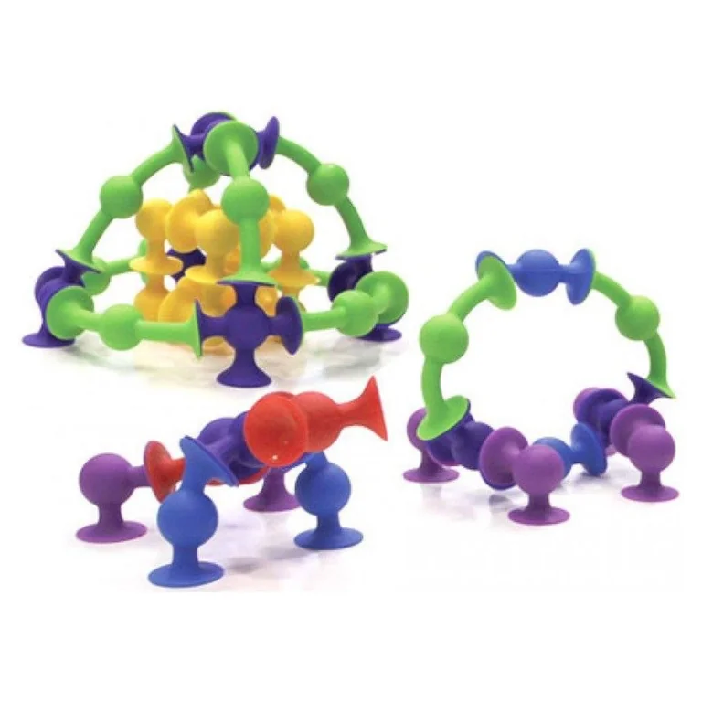 Fat Brain Toys Squigz, przyssawki sensoryczne 24 el.