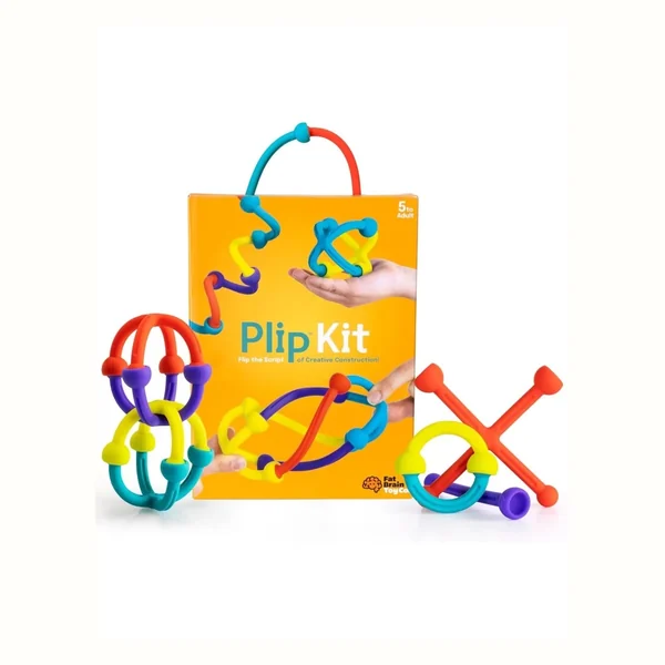FAT BRAIN TOY PLIP SILIKONOWE KLOCKI KONSTRUKCYJNE 46 SZTUK