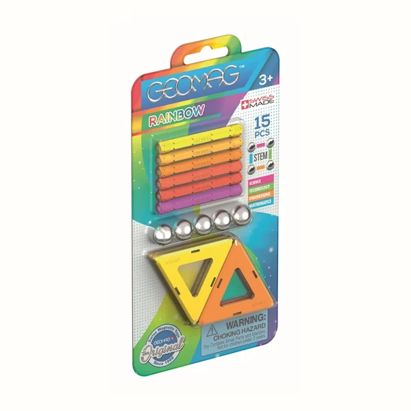 Geomag Rainbow Panels Warm, 15 elementów