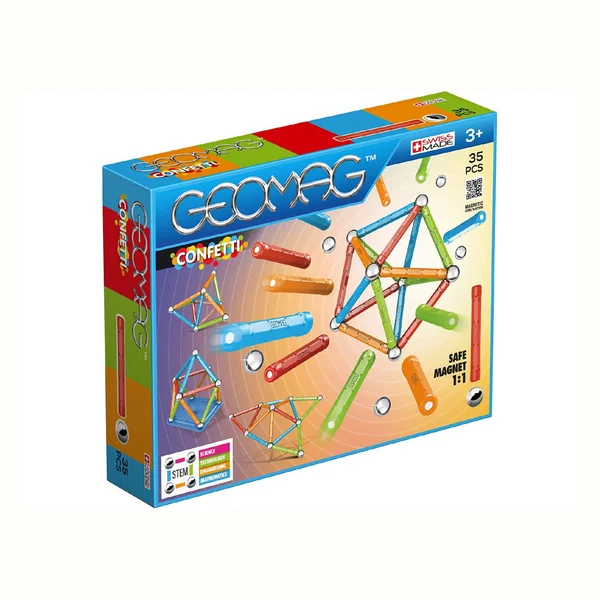 KLOCKI MAGNETYCZNE GEOMAG CONFETTI 35EL GEO-351