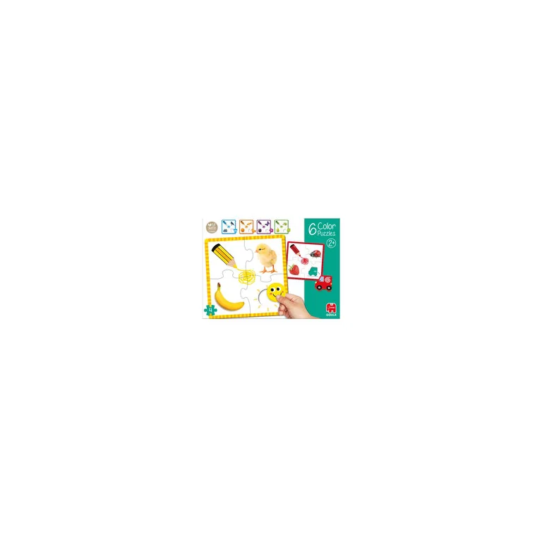Goula Puzzle z uchwytami Kolory 6 el.