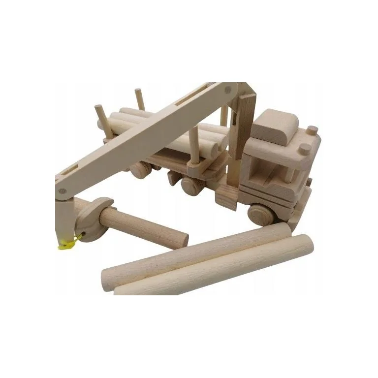 Hape Drewniana Ciężarówka z Dźwigiem