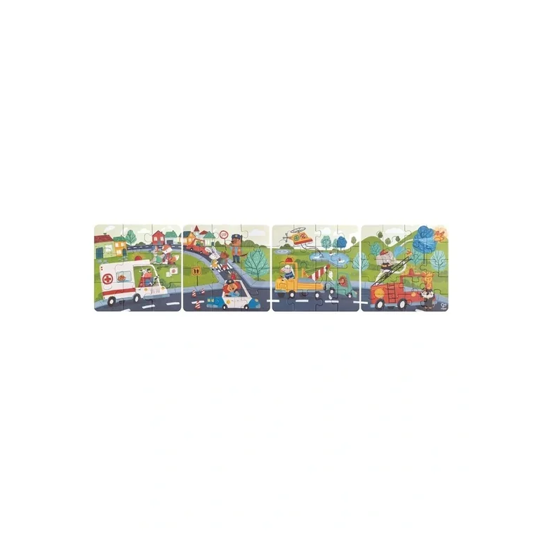 Hape Puzzle Progresywne Transport 4 w 1