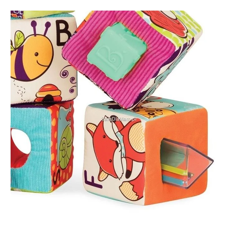 Infantino Activity Blocks – miękkie klocki sensoryczne 4 szt.