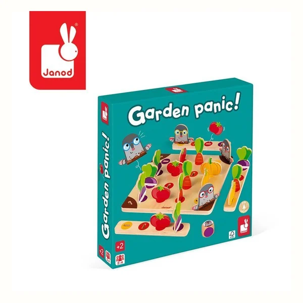 Janod Gra planszowa wyścig Strzeż się kreta! (Garden Panic)