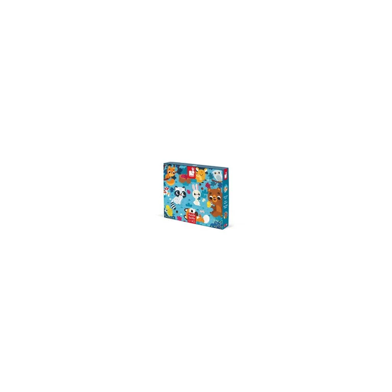 Janod Puzzle progresywne Zwierzęta lasu 3 w 1