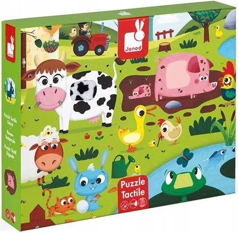 Janod Puzzle sensoryczne Farma