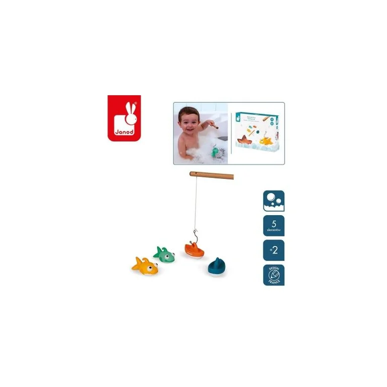 Janod Rybki magnetyczne do kąpieli, 4 rybki