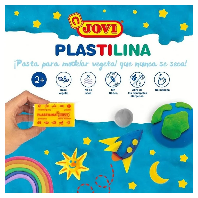 Jovi Plastilina Ciastolina Roślinna 8 Kolorów