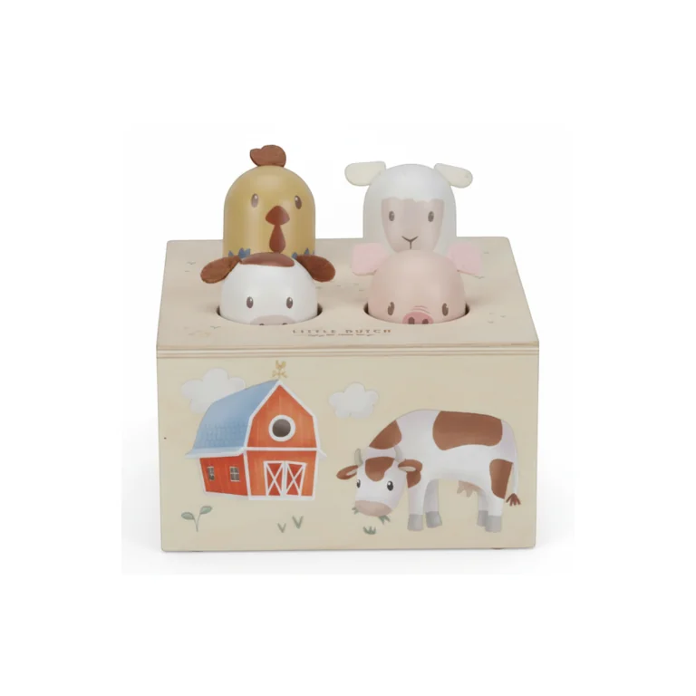 Drewniana zabawka pop-up Little Farm