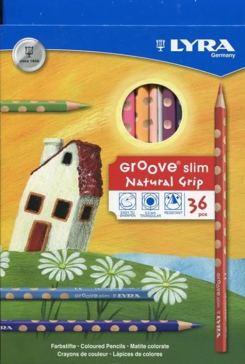 Lyra Groove kredki z temperówką, 36 szt.