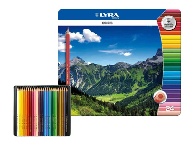 Lyra Kredki trójkątne, 24 kolory