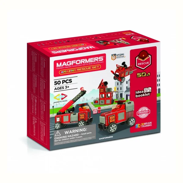 Magformers Amazing Rescue Set, zestaw ratunkowy, 50 elementów