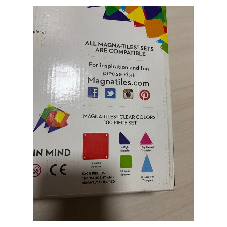 Magna-Tiles Clear Colors 100 el.