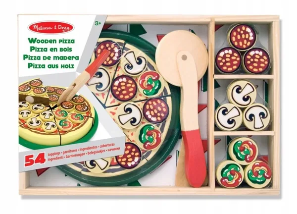 Melissa & Doug Drewniana pizza do krojenia