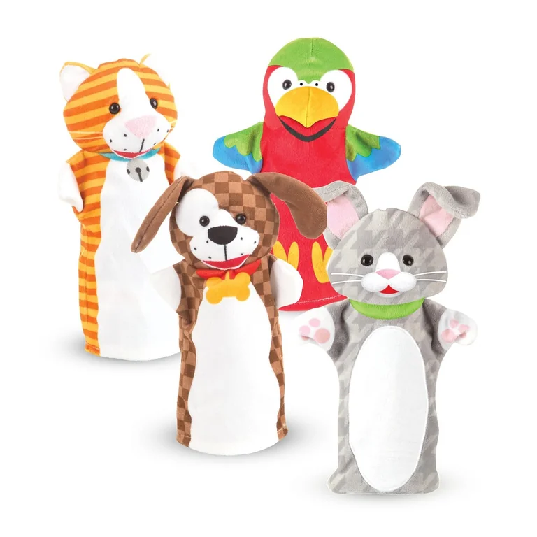 Melissa & Doug - Pacynki na dłoń Zwierzęta (zestaw)