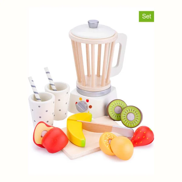 New Classic Toys drewniany mikser do smoothie, owoce, deska, nóż
