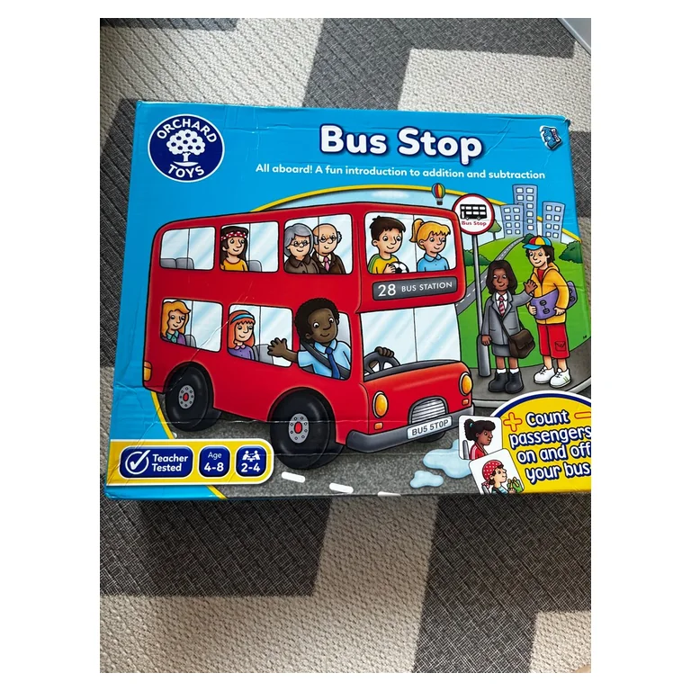 Orchard Toys Bus Stop, gra planszowa z autobusem