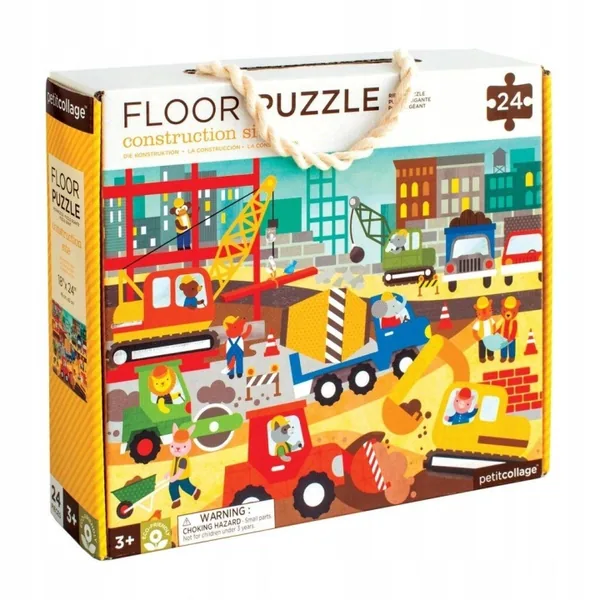 Petit Collage Puzzle podłogowe Budowa w mieście