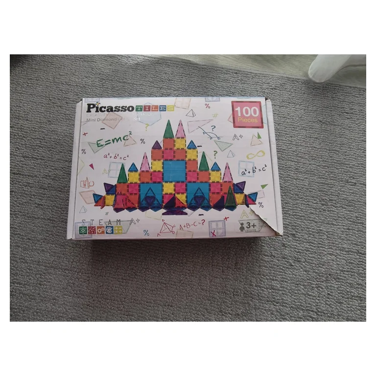 PicassoTiles 100-Piece Magnetic Building Tiles