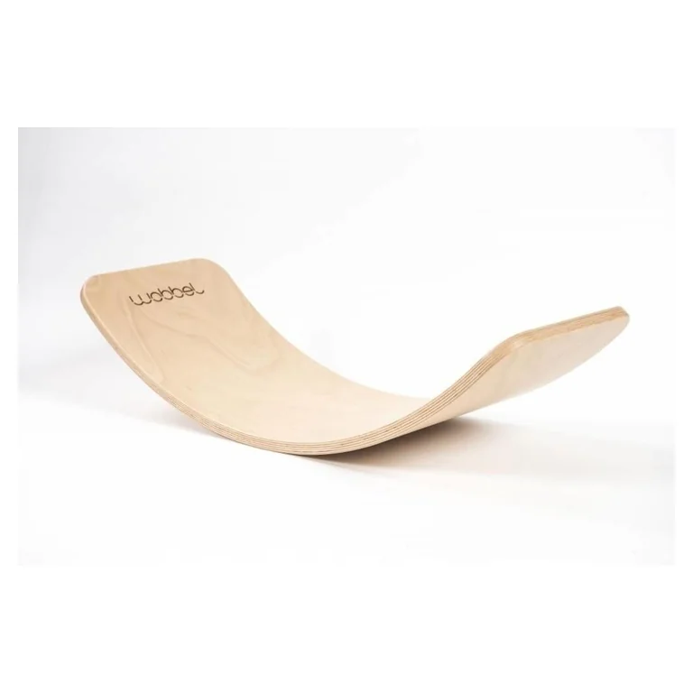 Wobbel Balance Board, drewniana deska balansująca (naturalna)