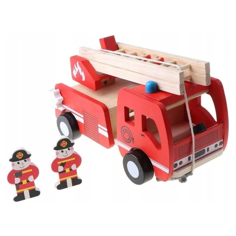 PlanToys Drewniany pojazd Straż pożarna