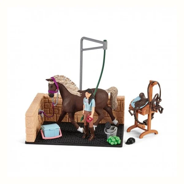 Schleich Horse Club Myjnia dla koni Emily i Luna 42438