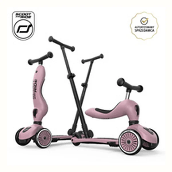 Scoot and Ride Highwaykick 1 Push Go Wildberry Hulajnoga z Rączką 1-5 lat