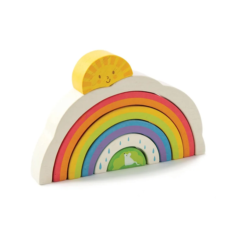 Tender Leaf Toys Rainbow Stacker, klocki tęczowe do układania
