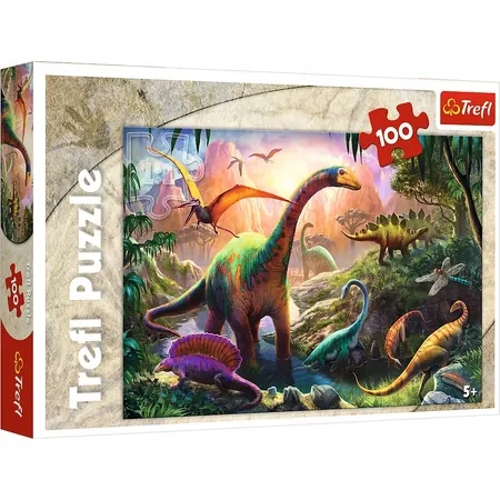 Trefl Puzzle 100 el. Świat dinozaurów