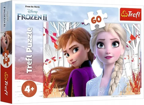 Trefl Puzzle 60 el. Zaczarowany świat Anny i Elsy