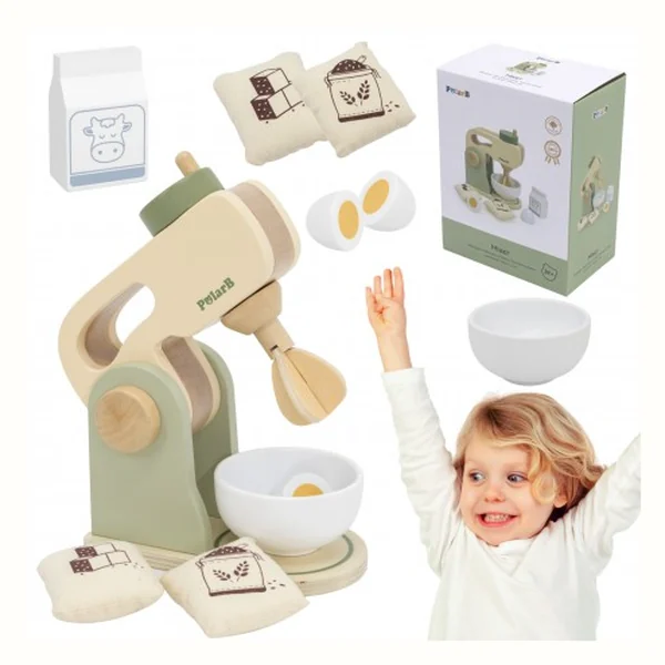DREWNIANY MIKSER ROBOT KUCHENNY AGD DLA DZIECI POLARB VIGA