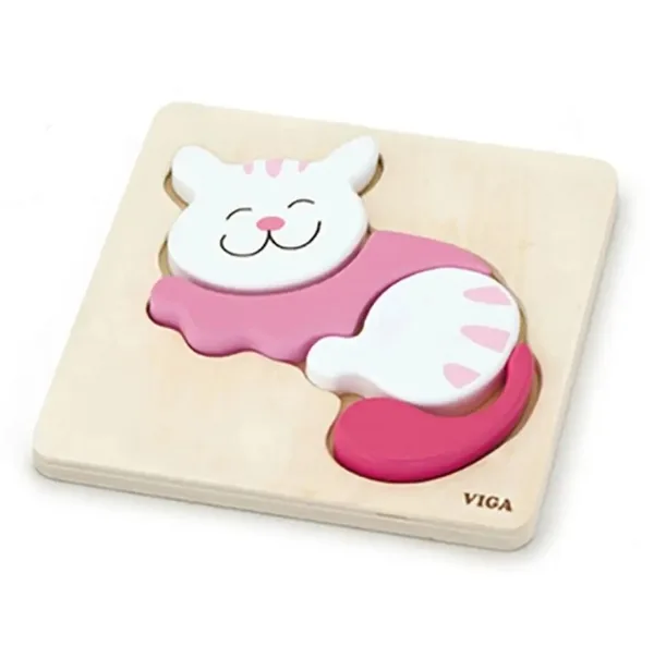 Viga Pierwsze puzzle Kotek 4 elementy