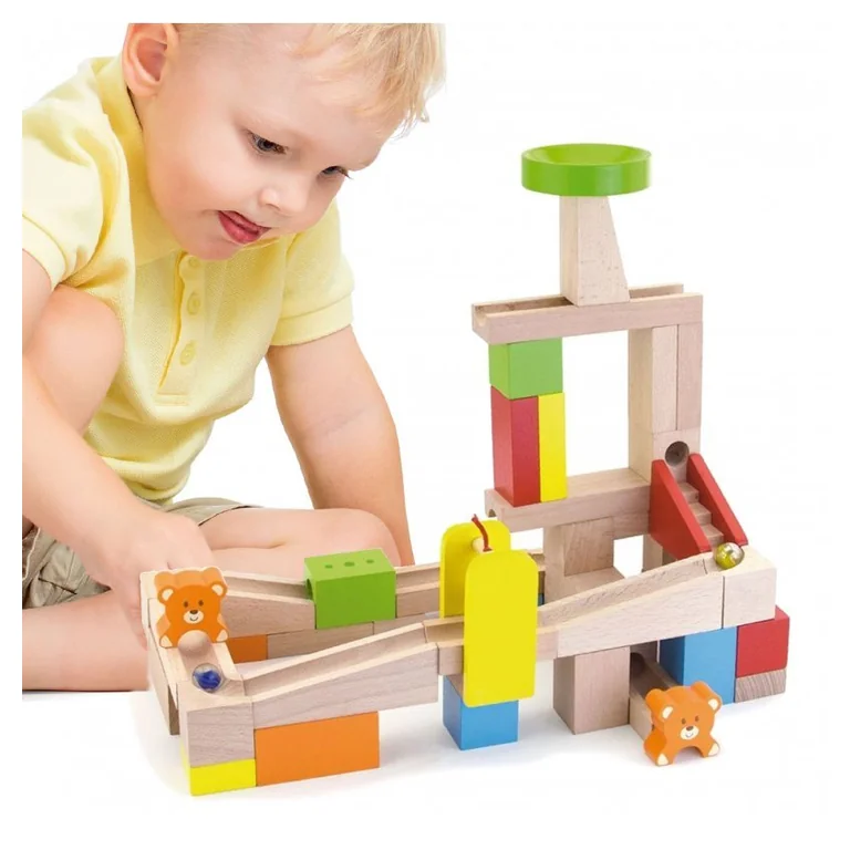 Viga Toys Kulodrom tor na kulki 49 elementów