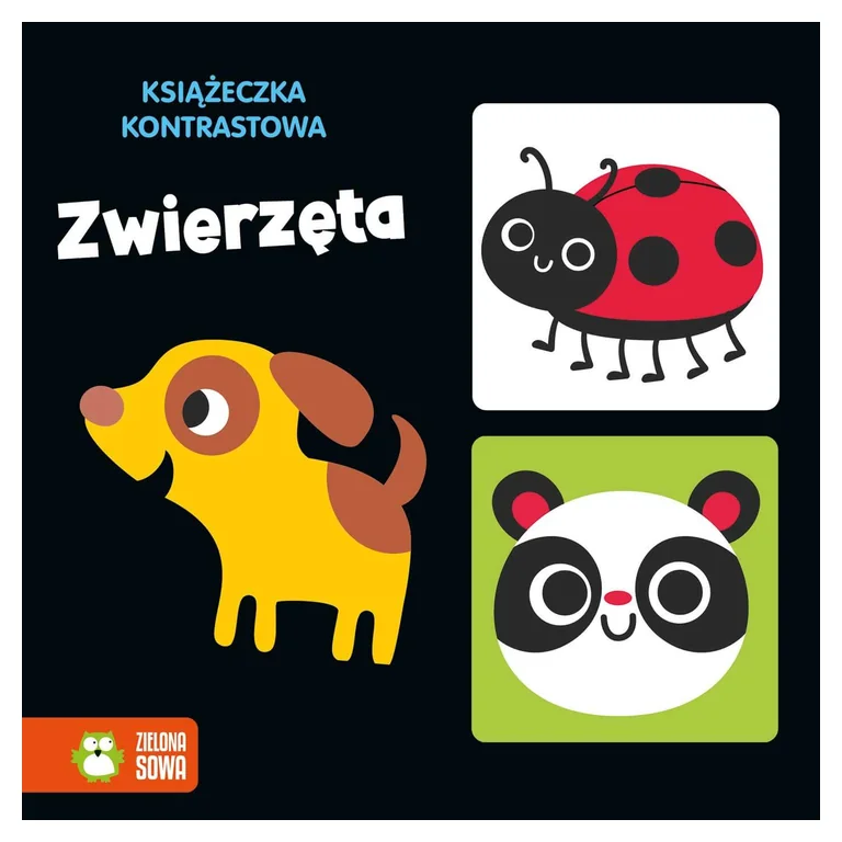 Zielona Sowa Książeczka kontrastowa dla niemowląt